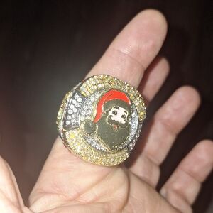 Santa Claus Gold and Silver Ring